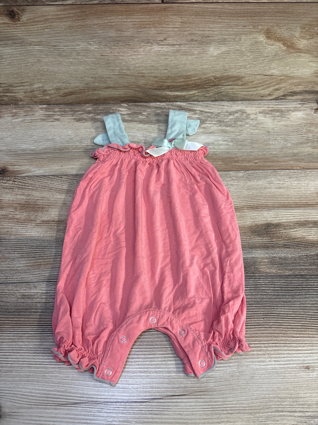 KicKee Pants Babmoo Shortie Romper Pink sz 12-18m