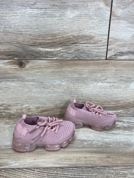 Girls Air Bubble Cushion Knit Sneakers Blush Pink Sz 4c - Me n Mommy To Be