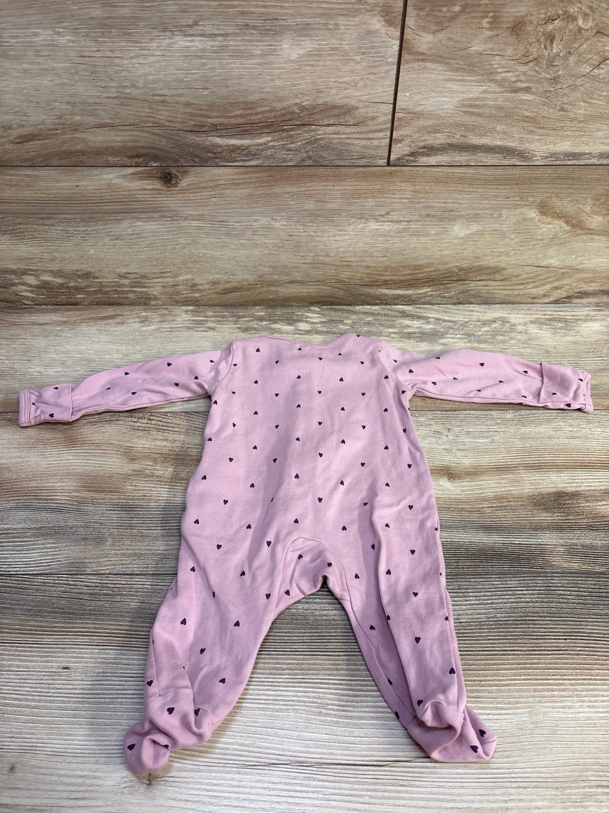 Simple Joys Heart Print Sleeper Pink sz 0-3m
