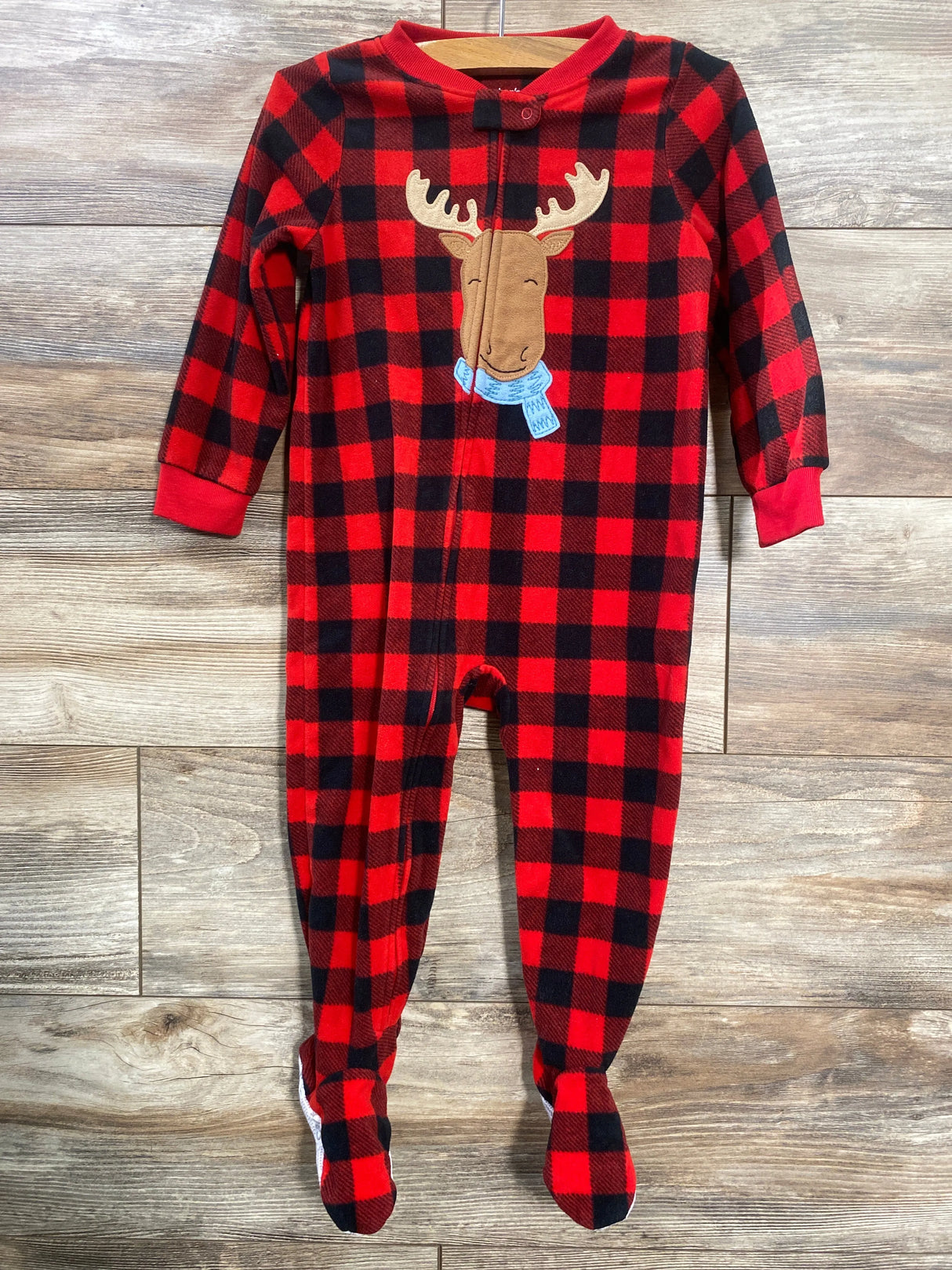 Just One You Buffalo Check Blanket Sleeper Red sz 2T - Me n Mommy To Be