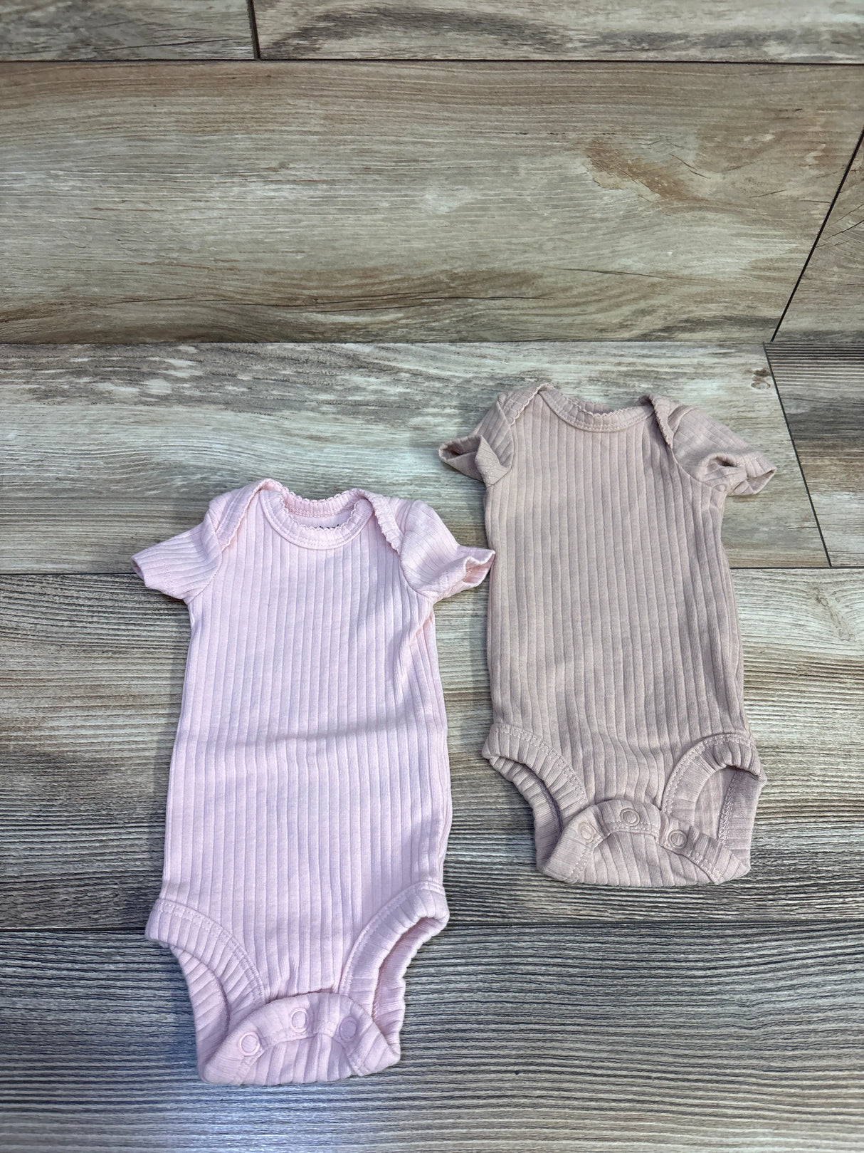 Just One You 2pk Ribbed Bodysuits Pink sz Preemie