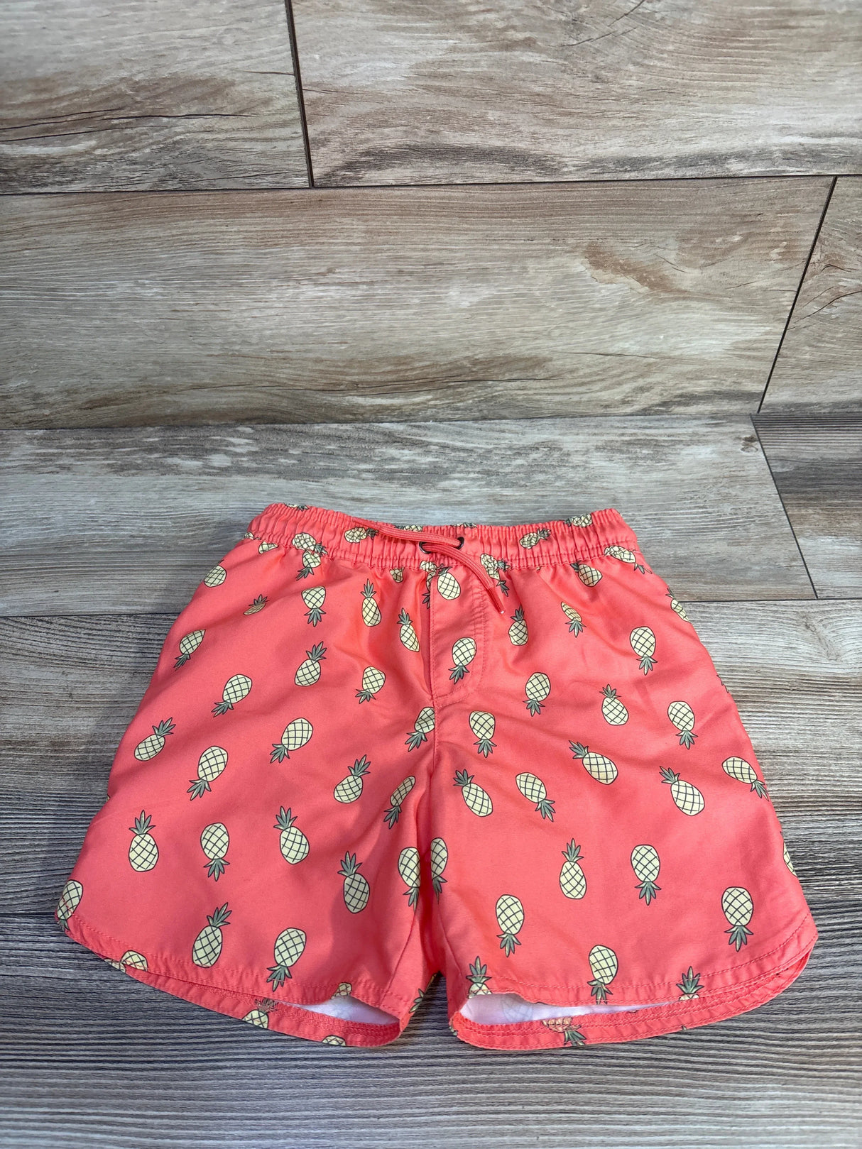 Just One You Pineapple Swim Trunks Orange sz 5T