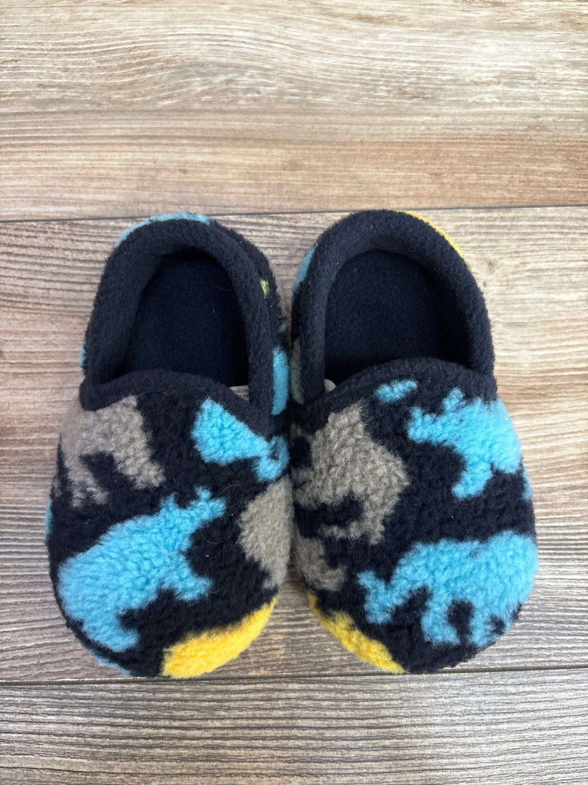 Wonder Nation Dinosaur Slippers Navy sz 5-6c