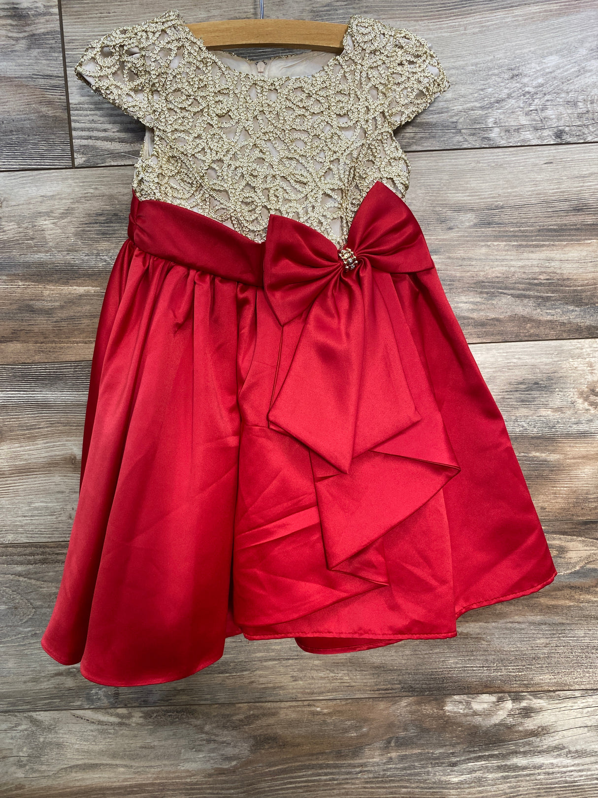 Rare Editions Special Occasion Dress Gold sz 3T