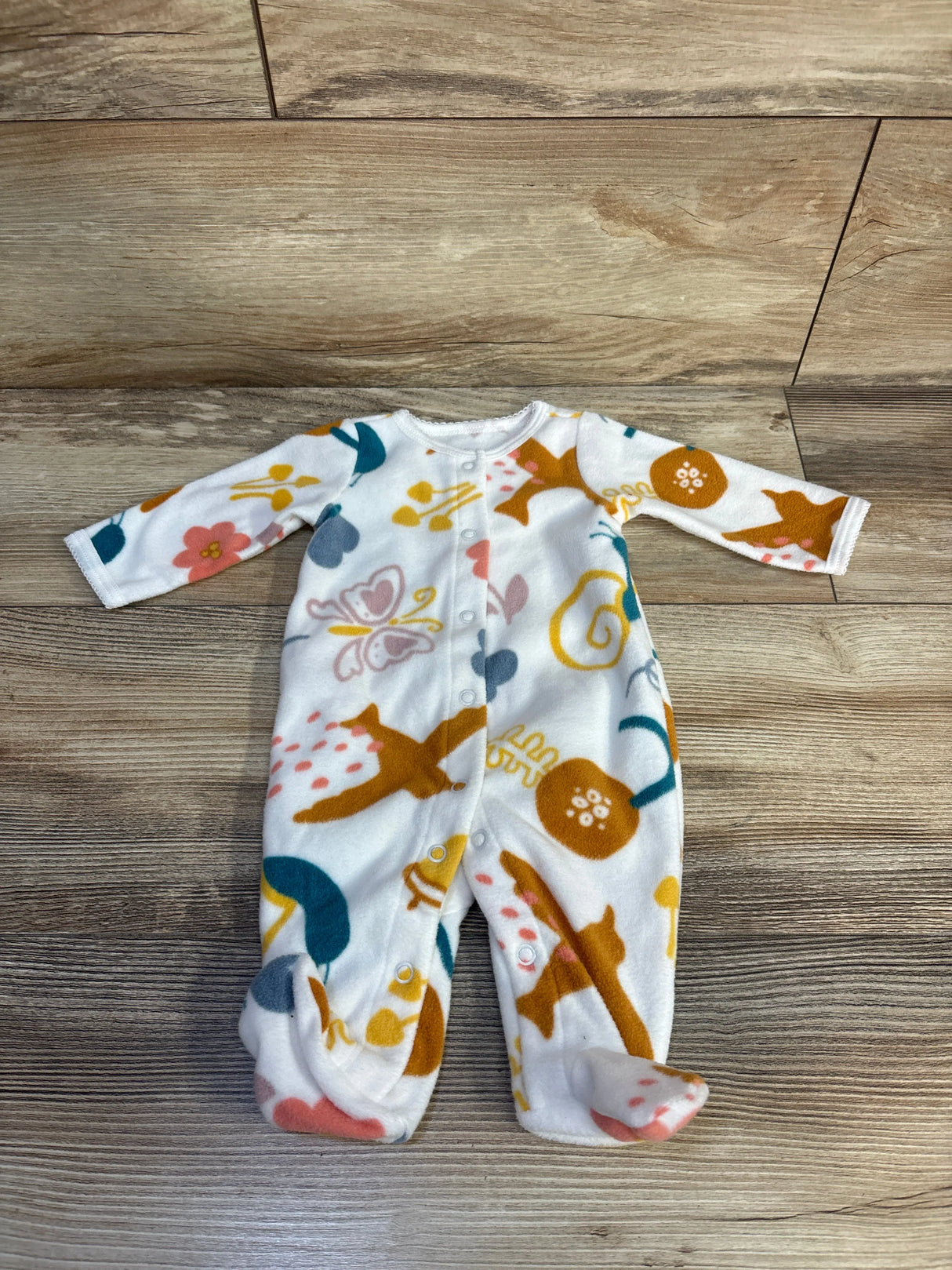 Carter's Snap Blanket Sleeper White sz Newborn