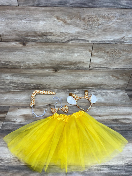 4pc Tutu Giraffe Costume Set Yellow sz 3-7 - Me n Mommy To Be