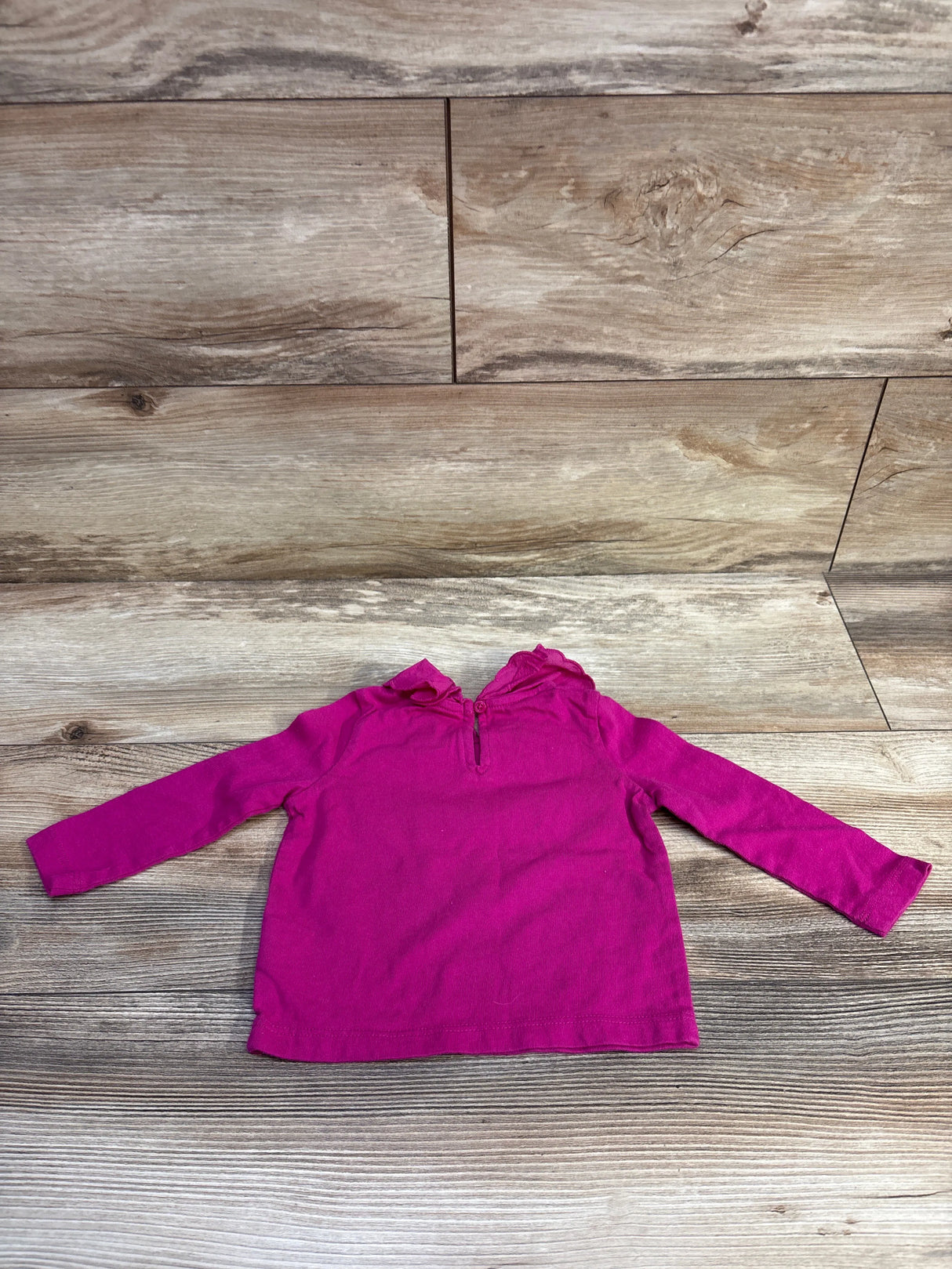 Baby Gap Heart Collar Top Hot Pink sz 6-12m