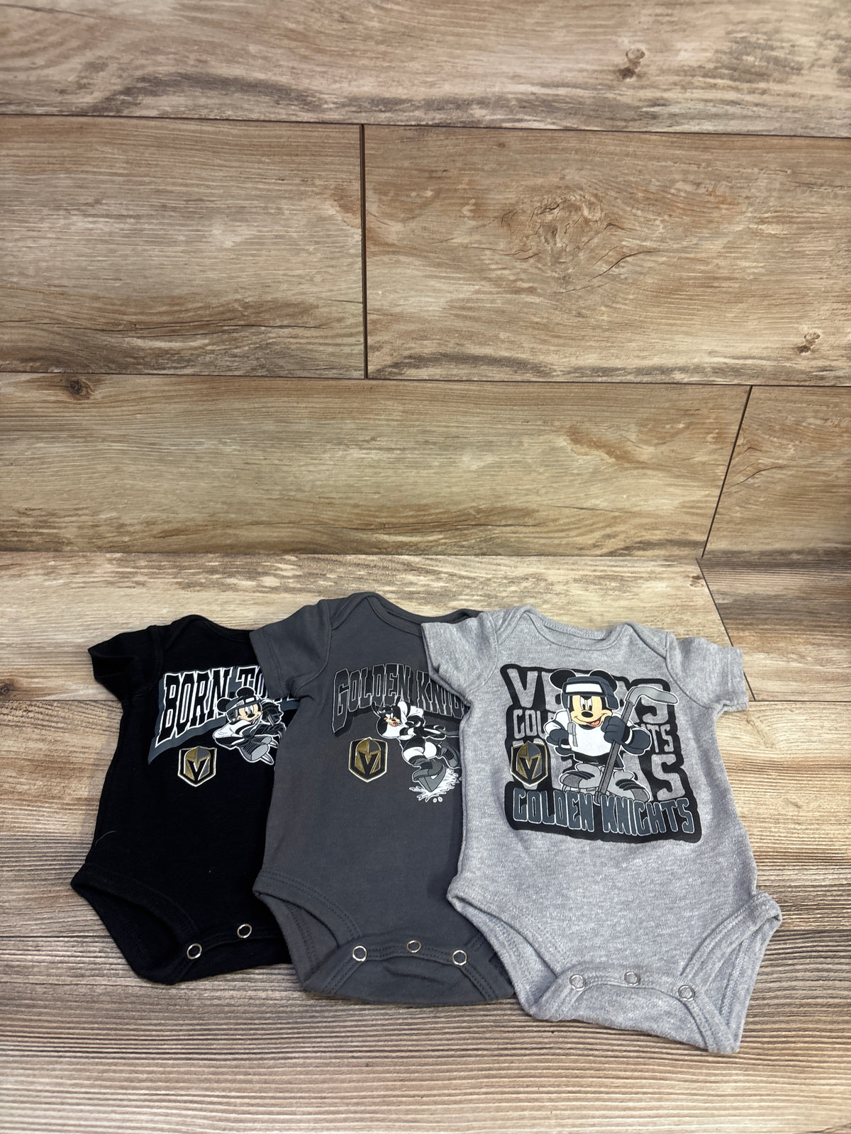 Disney x NHL Golden Knights Bodysuits Grey sz 0/3m