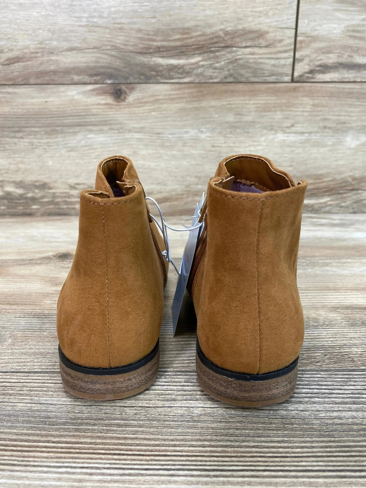 NEW Cat & Jack Girls' Opal Zipper Booties Cognac Sz 1Y - Me n Mommy To Be