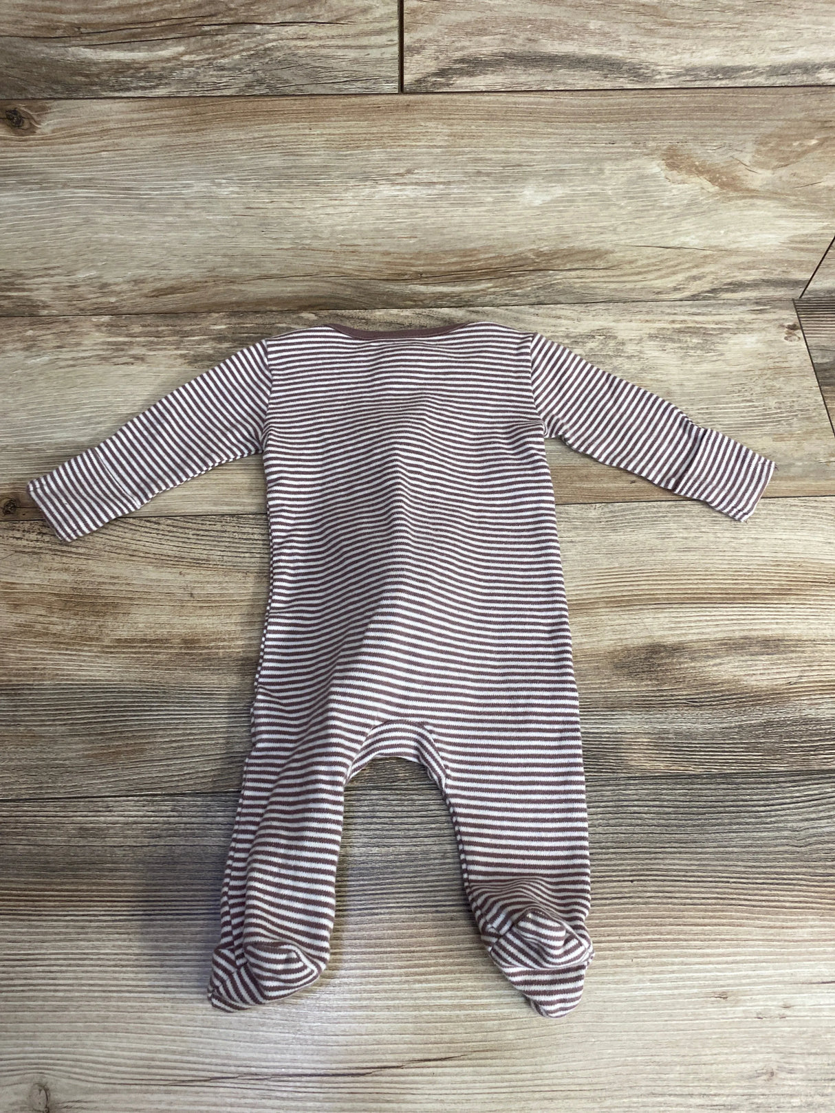 Tiny Kind Striped Sleeper White sz 0-3m