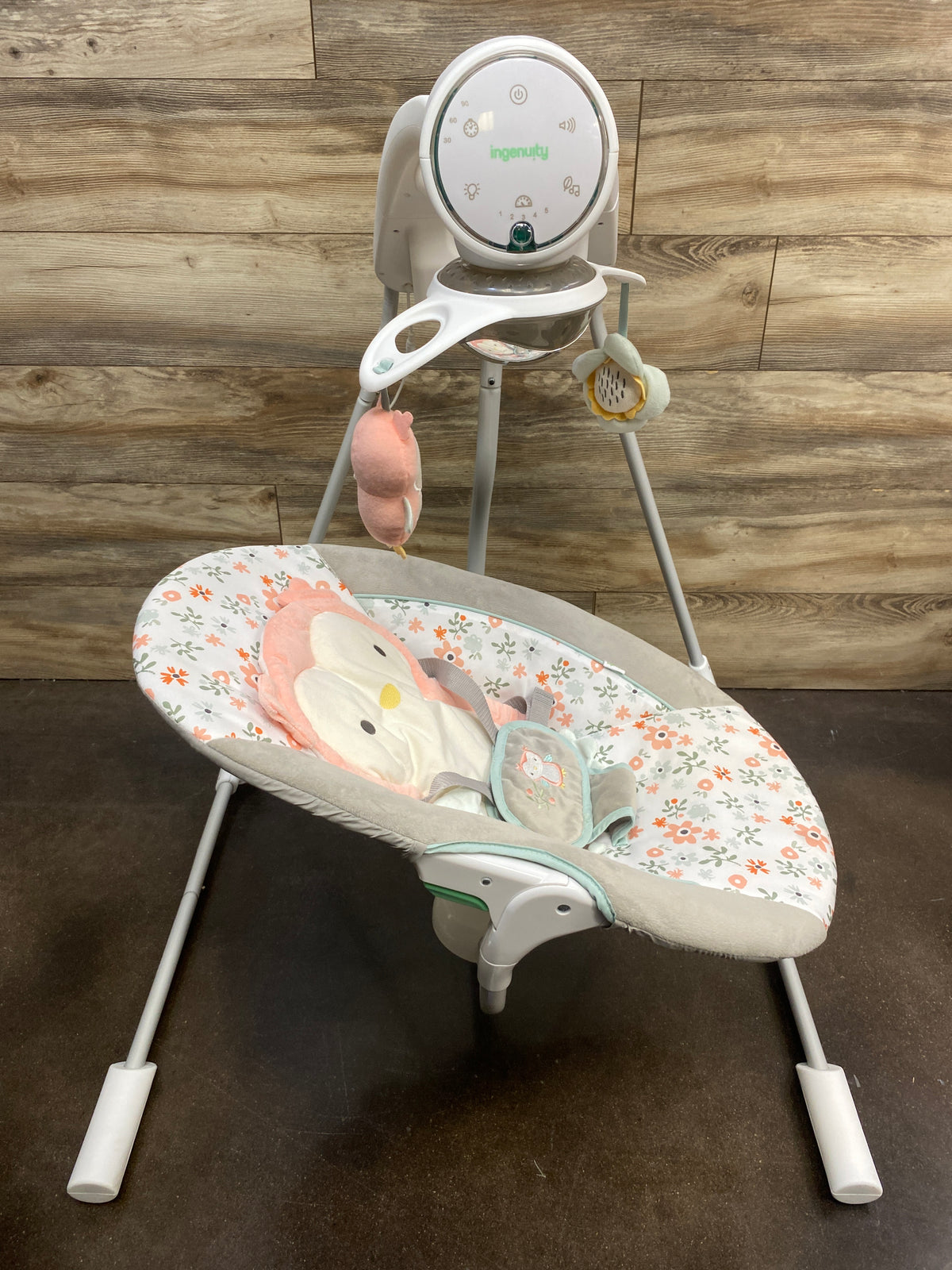 Ingenuity InLighten Soothing Swing - Nally the Owl