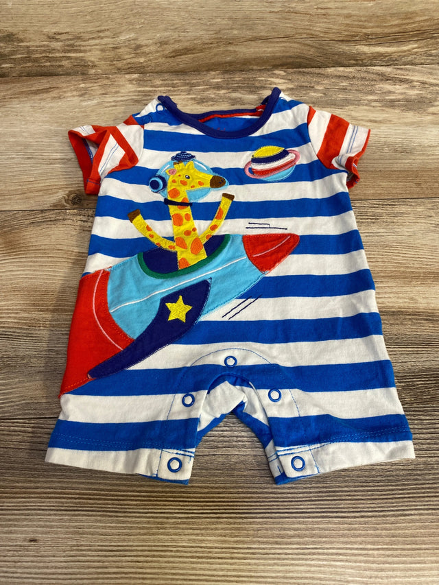 Baby Boden Applique Striped Romper Blue sz 0-3m - Me n Mommy To Be