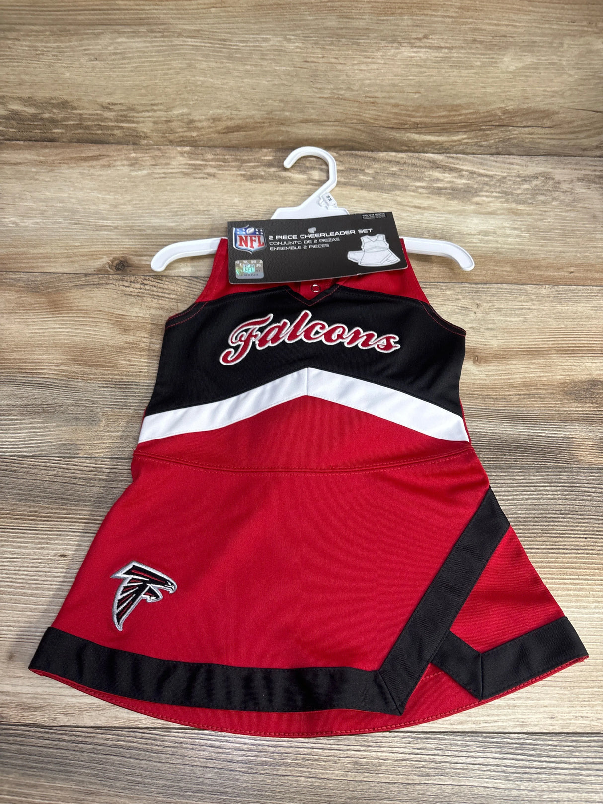 NEW NFL Atlanta Falcons 2pc Cheer Captain Jumper Dress sz 18m