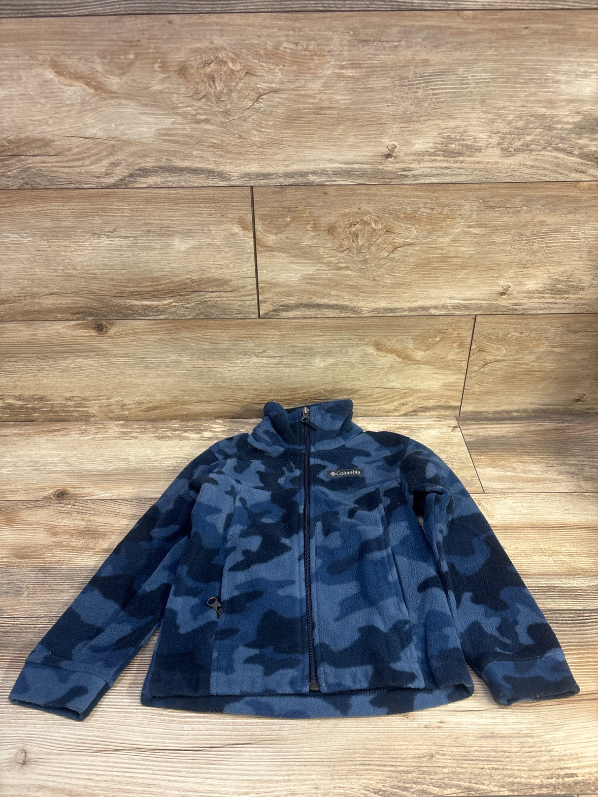 Columbia Zing III Fleece Jacket Blue Camo sz 4/5T