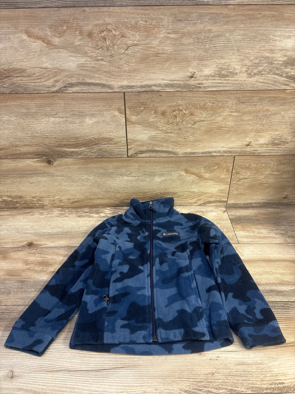 Columbia Zing III Fleece Jacket Blue Camo sz 4/5T