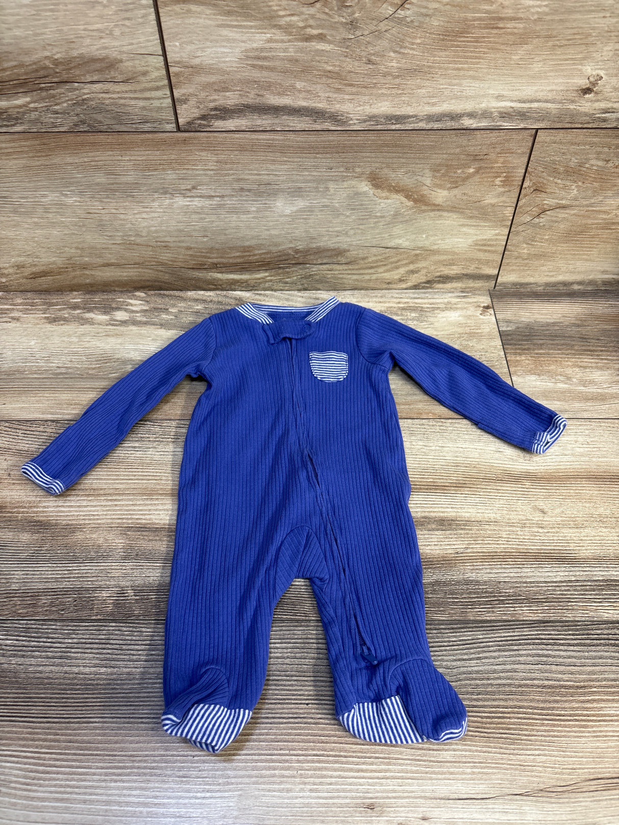 Carter's Ribbed Sleeper Blue sz Newborn
