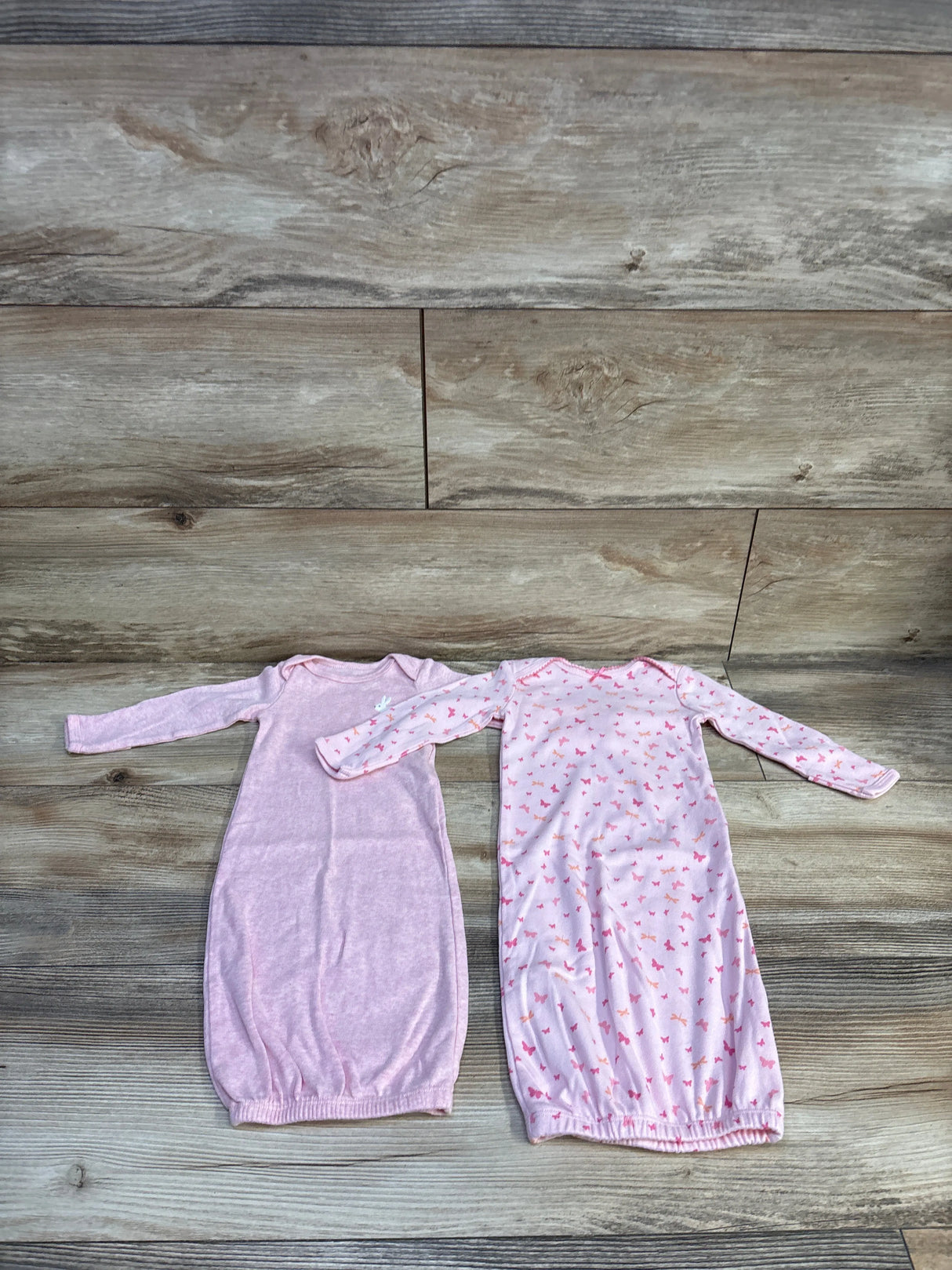 Simple Joys 2pk Sleep Gowns Pink sz Newborn
