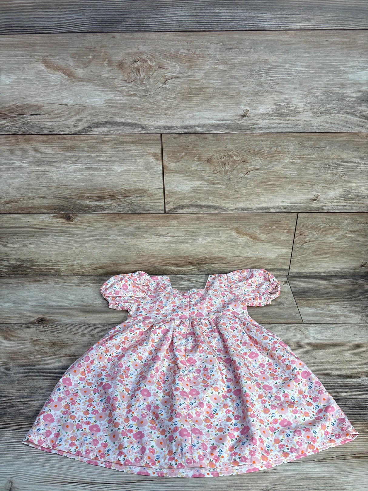 Shein Floral Puff Sleeve Dress Pink sz 4T