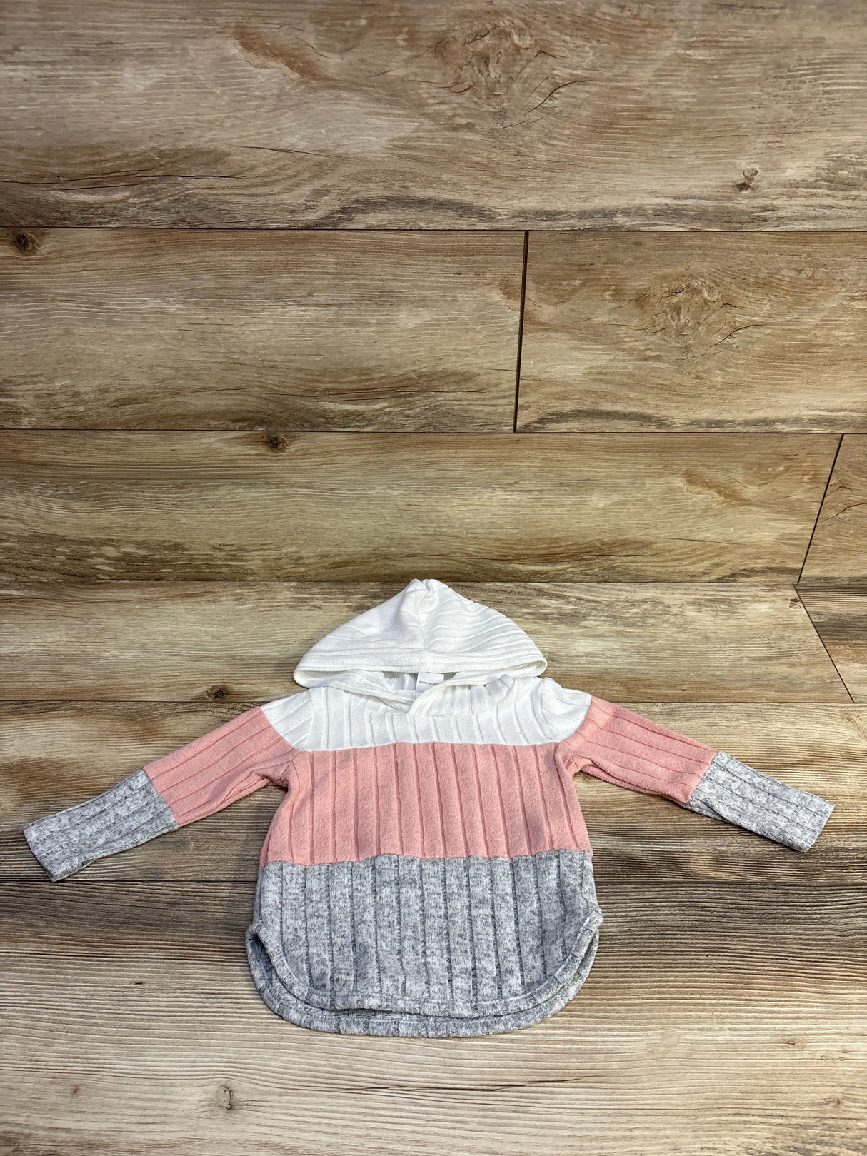 Shein Hooded Sweater White sz 18-24m