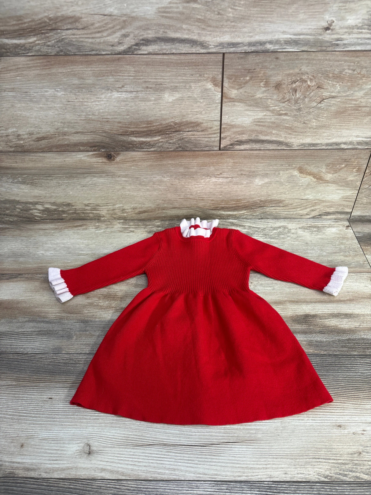 Sweater Knit Holiday Dress Red sz 18m