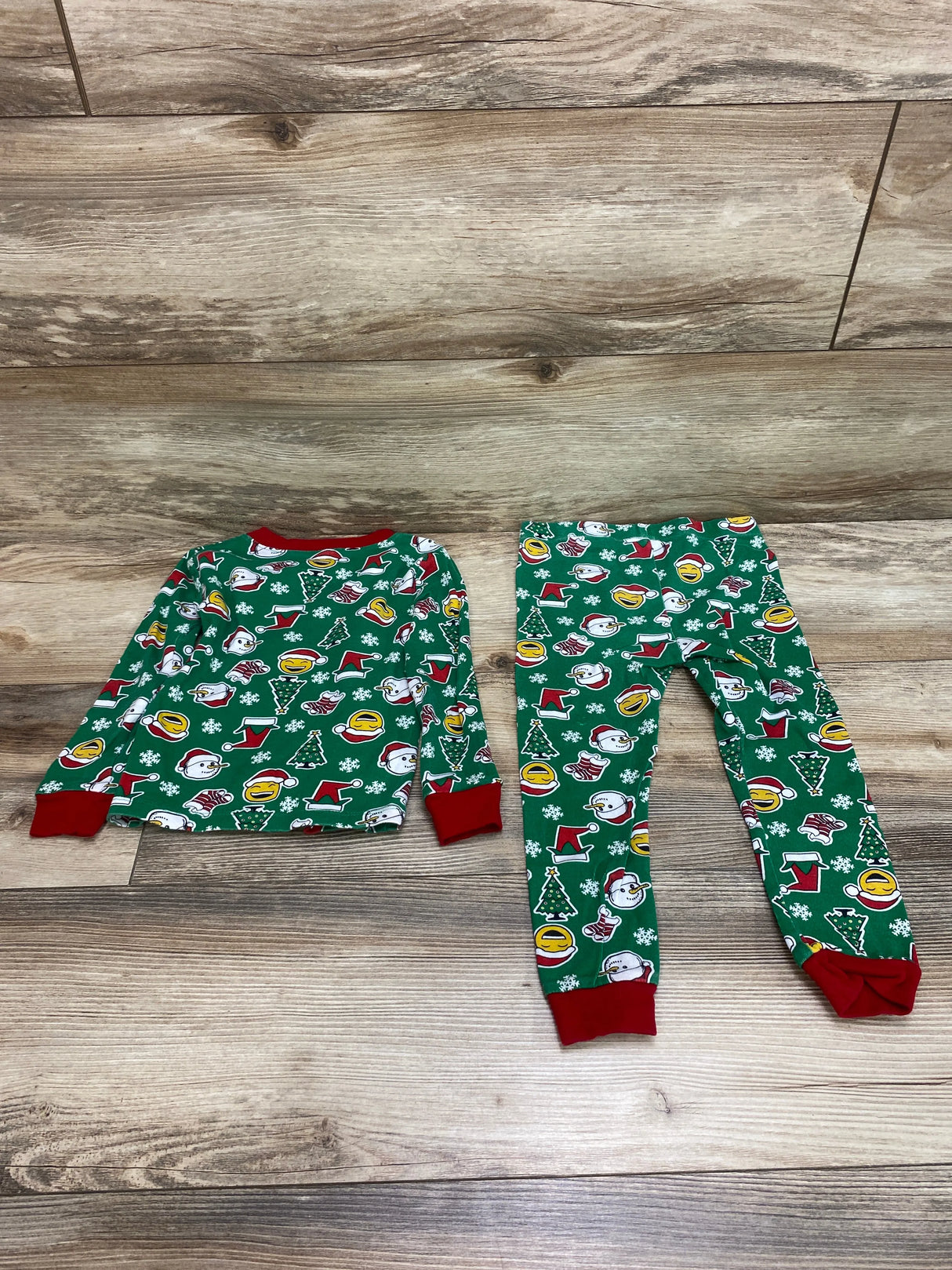 Member's Mark 2pc Holiday Pajama Set Green sz 3T - Me n Mommy To Be