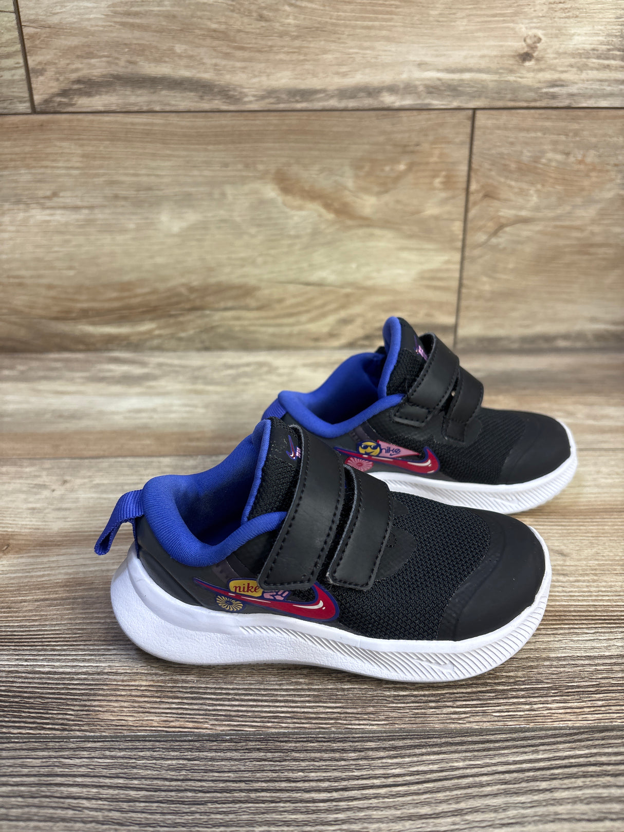 Nike Star Runner TD 'Black Pink Rise' Sneakers sz 6c