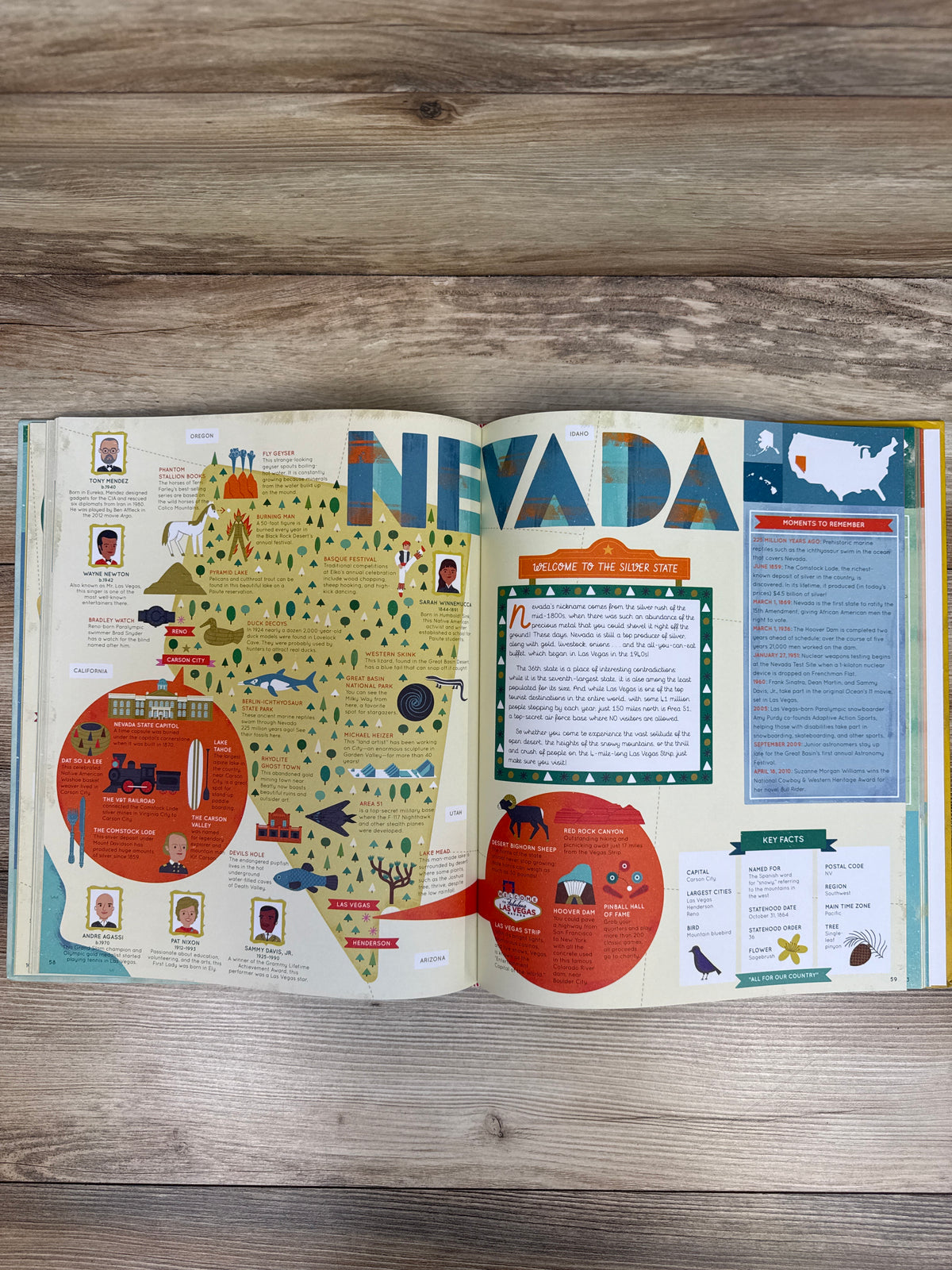The 50 States Hardcover Book