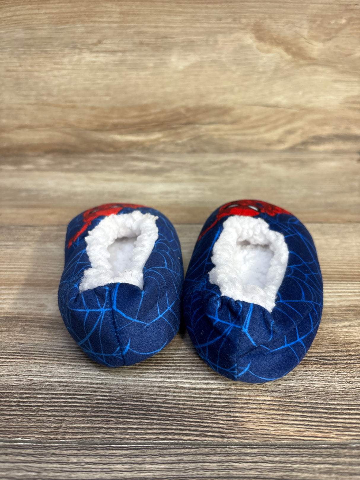 Marvel Spider-Man Plush Slippers Blue sz 5/6c