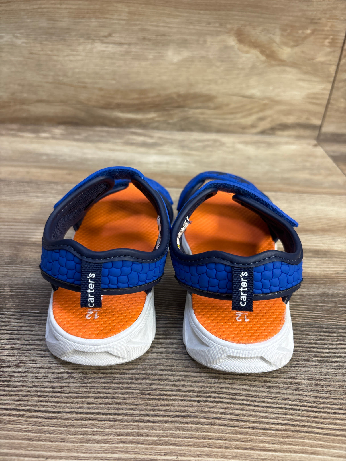 Carter's Light Up Double Strap Sandals Blue sz 12c