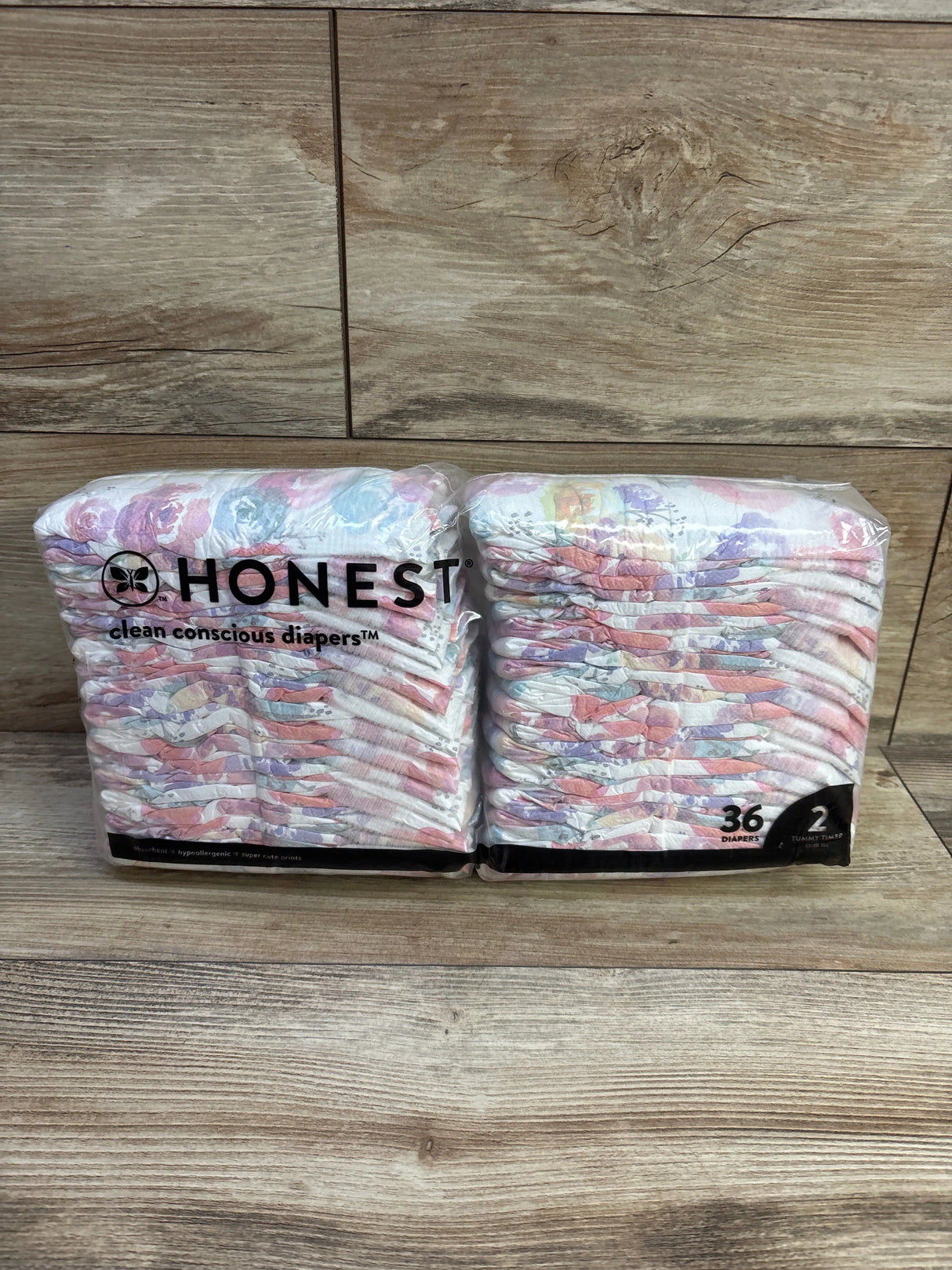 NEW Honest Clean Conscious Diapers Size 2 36ct