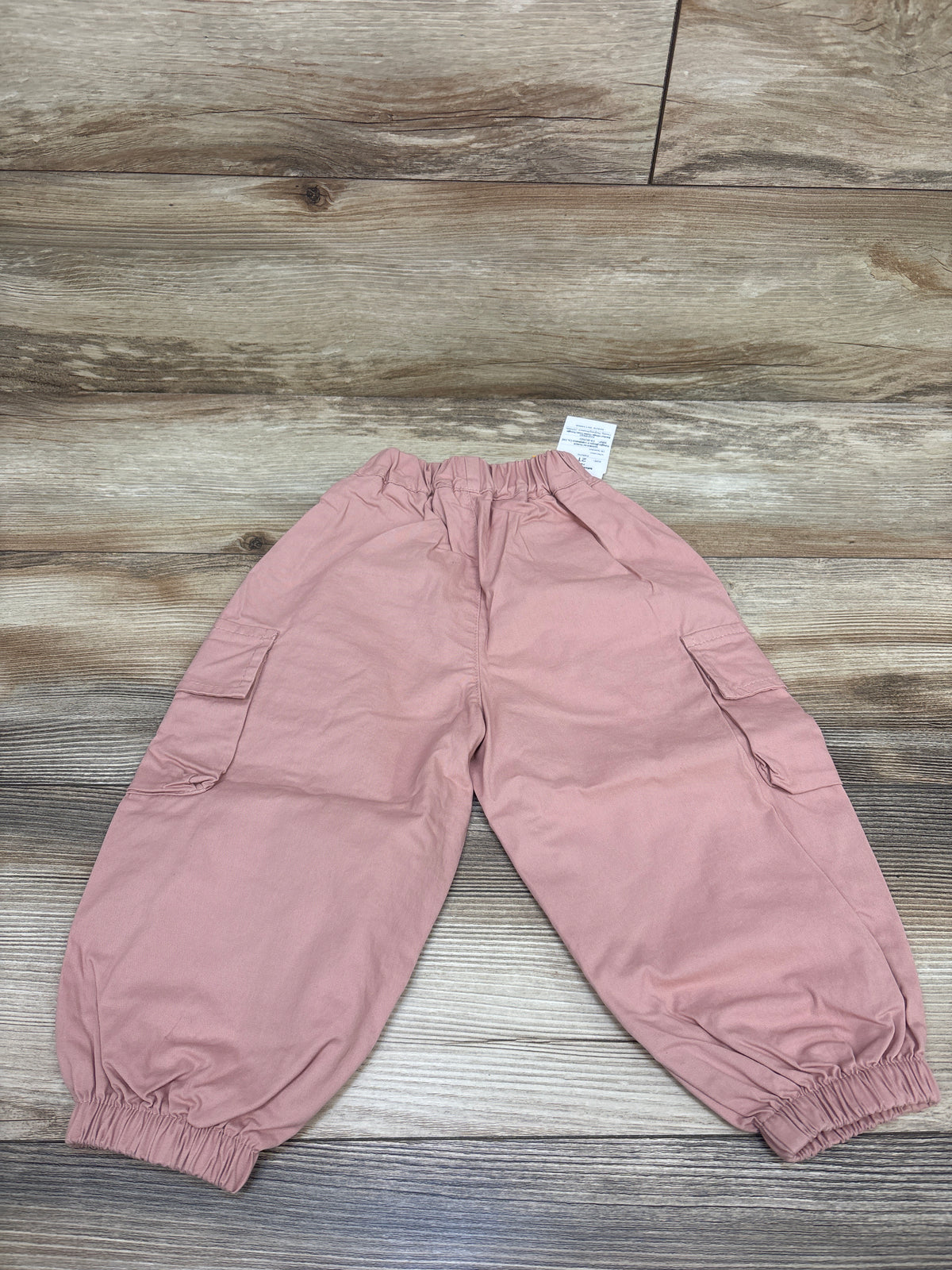 NEW Mini Panda Pull-On Wide Leg Cargo Pants Pink sz 2T