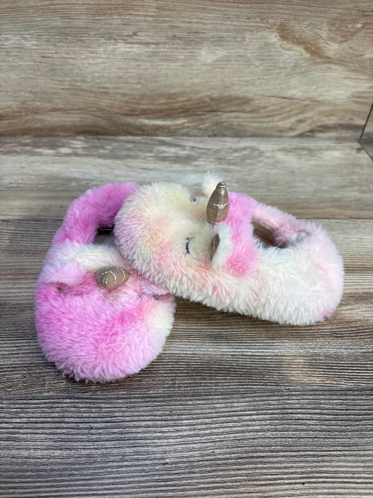 Enteer Unicorn House Slippers Pink sz 9-10c