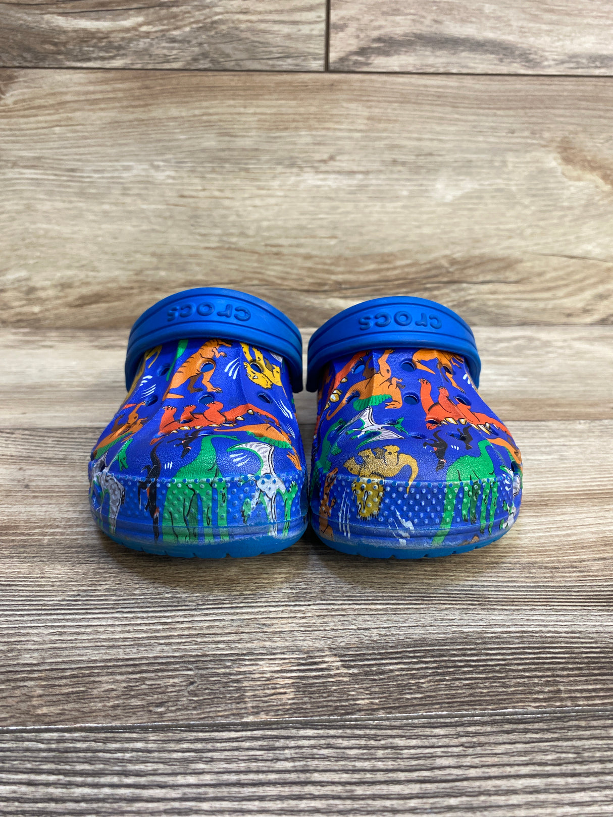 Crocs Classic Clogs Dinosaur Blue sz 11c