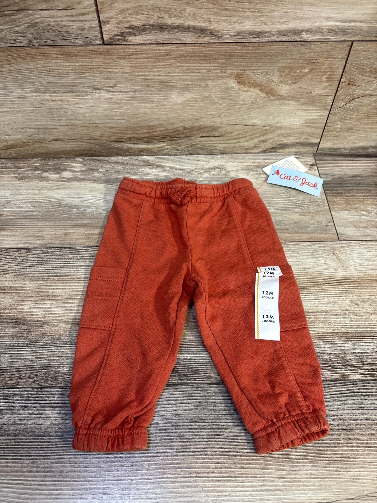 NEW Cat & Jack French Terry Joggers in Copper sz 12m