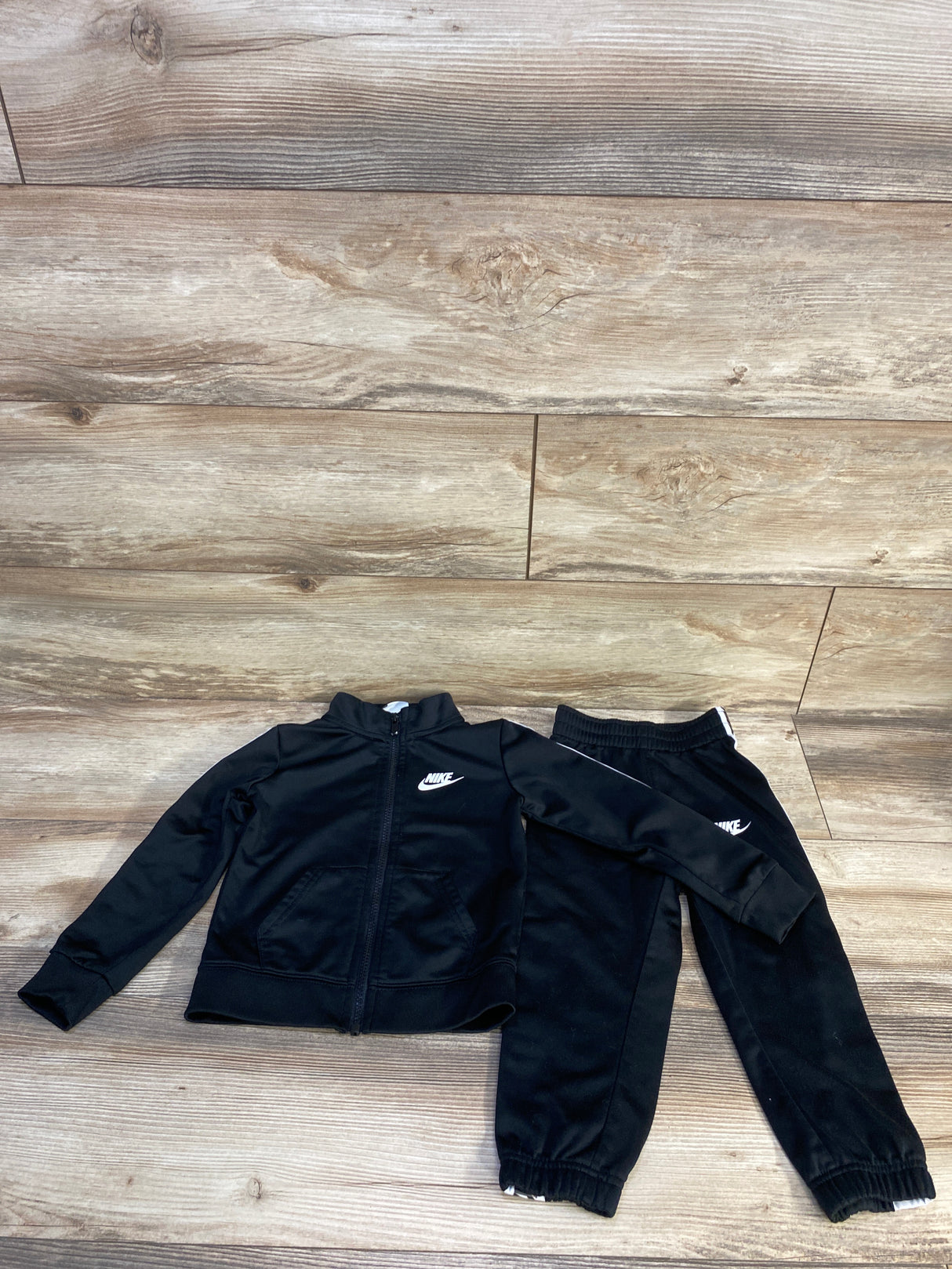 Nike 2pc Tricot Tracksuit Set Black sz 3T