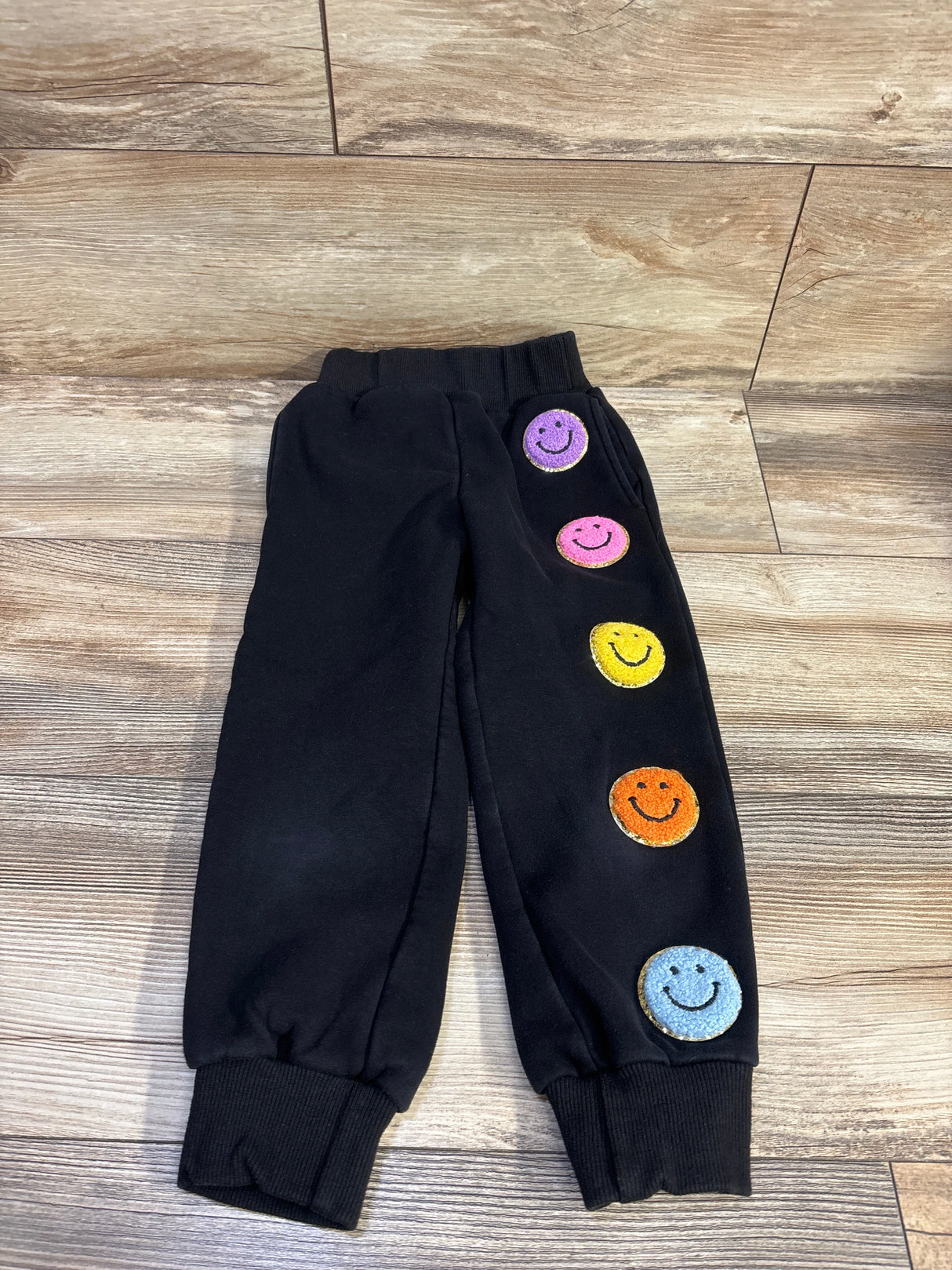 Lola + The Boys Cozy Emoji Joggers Black sz 4T*
