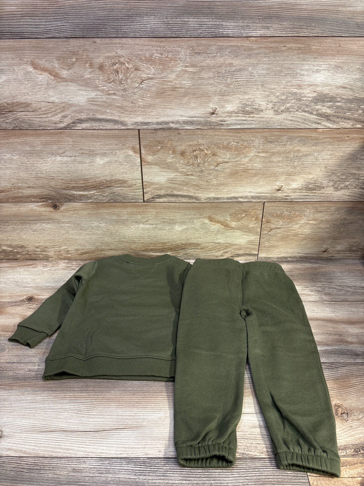Baby Gap 2pc Pullover Sweatshirt & Pants Set Green sz 3T