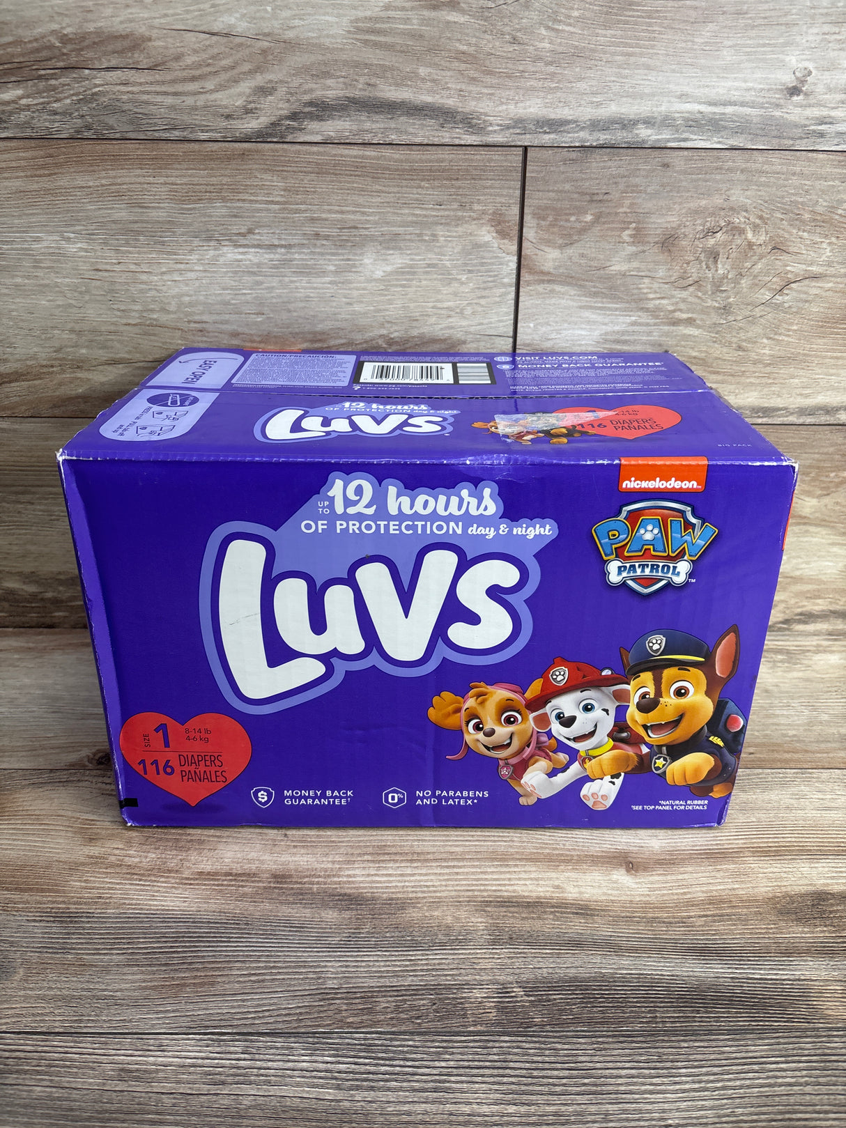 NEW Luvs Paw Patrol Edition Diapers Size 1 116ct.