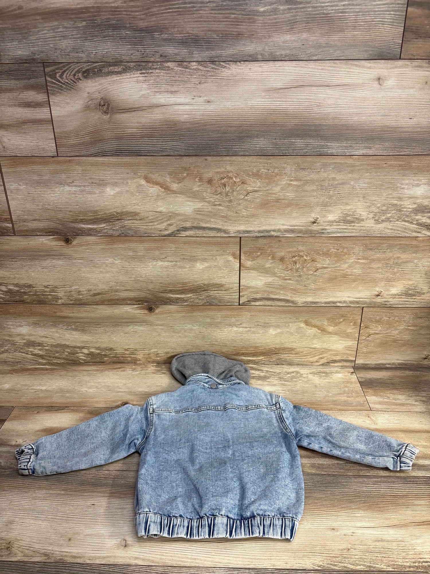 H&M Detachable Hood Denim Jacket Blue sz 5T