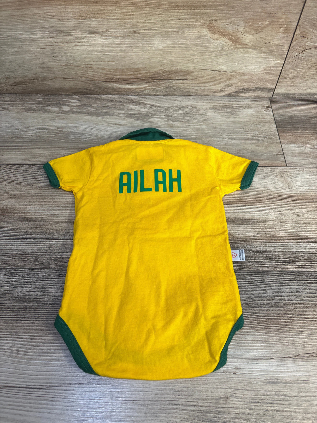 Revedor Brazil Polo Bodysuit Yellow sz 6m
