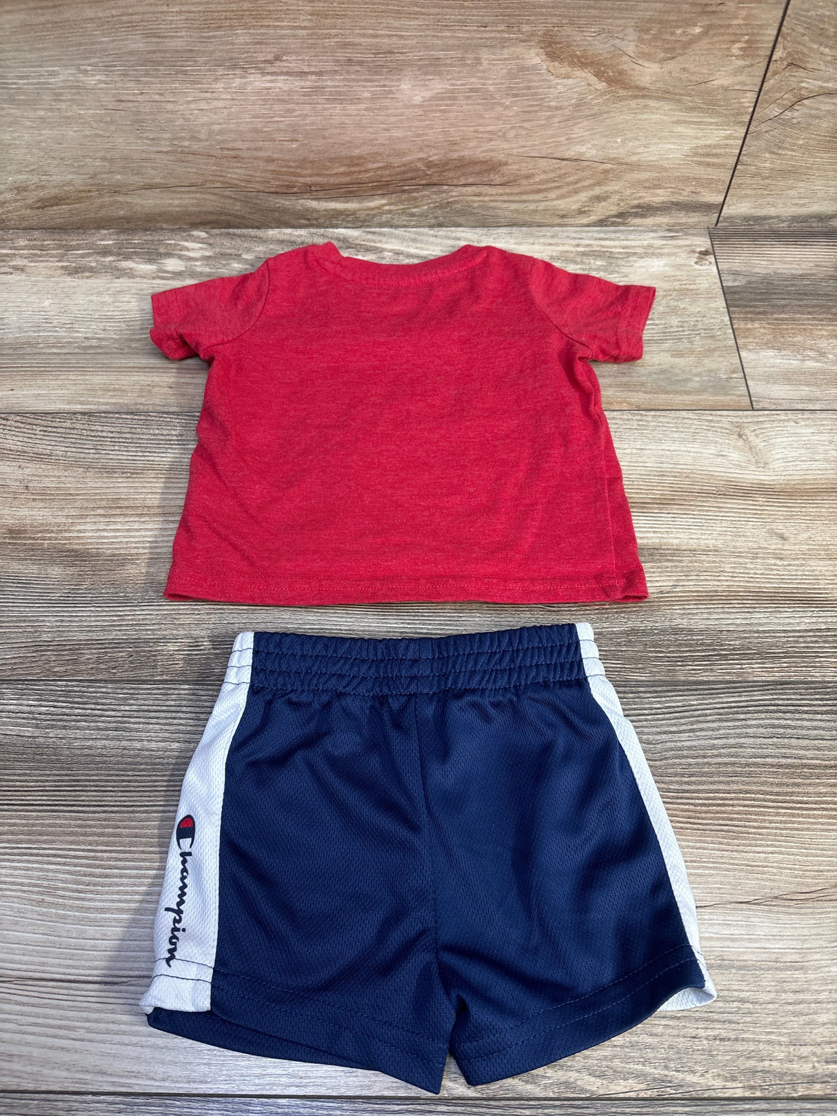 Champion 2pc Shirt & Shorts Set Red sz 6-9m