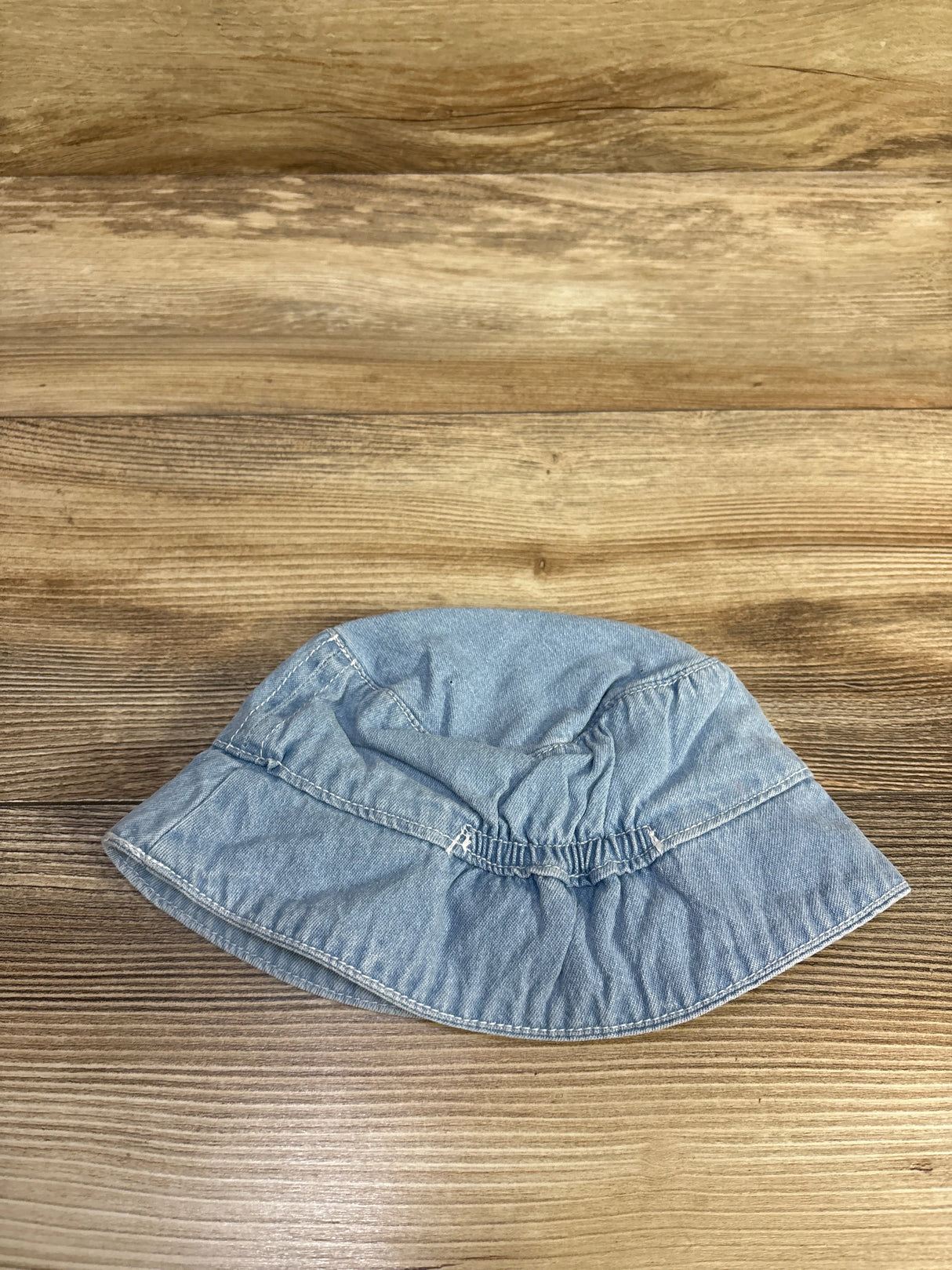 Embroidered Denim Bucket Hat Blue sz 0/3m