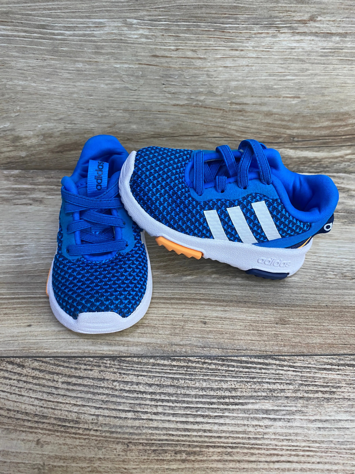Adidas Racer TR 2.0 I 'Blue Rush Orange' Sneakers sz 4c - Me n Mommy To Be