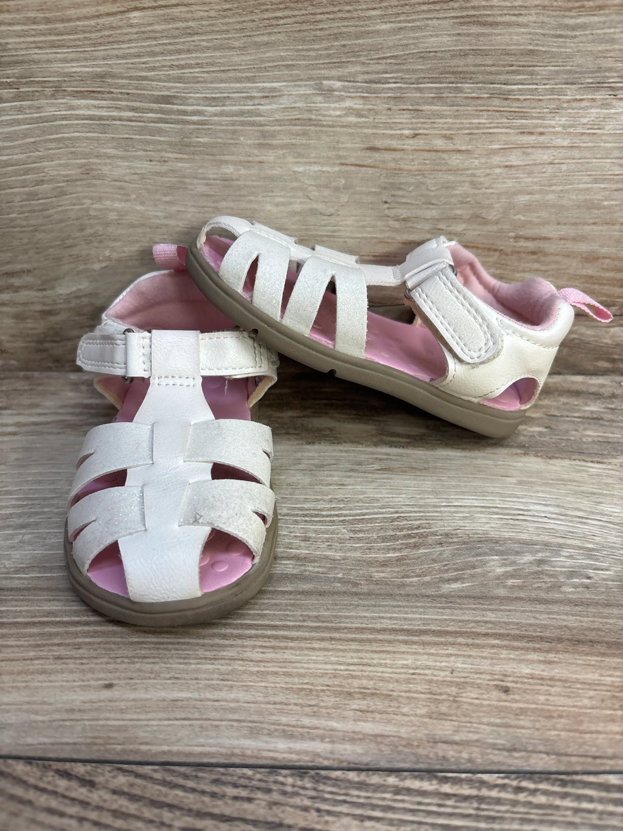 Carter's Girl's Adalyn Sandals White sz 5c - Me n Mommy To Be