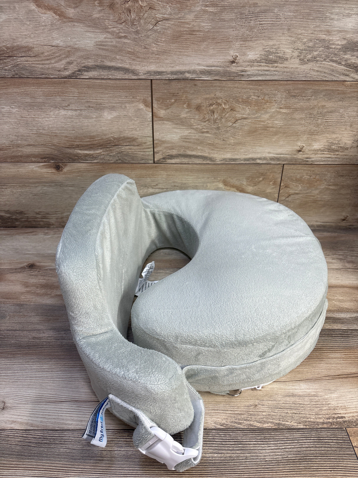 My Brest Friend Super Deluxe Nursing Pillow with Plush Cover Green