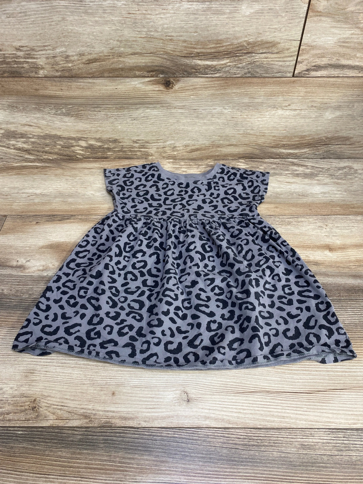 Old Navy Leopard Print Dress Grey sz 3T - Me n Mommy To Be