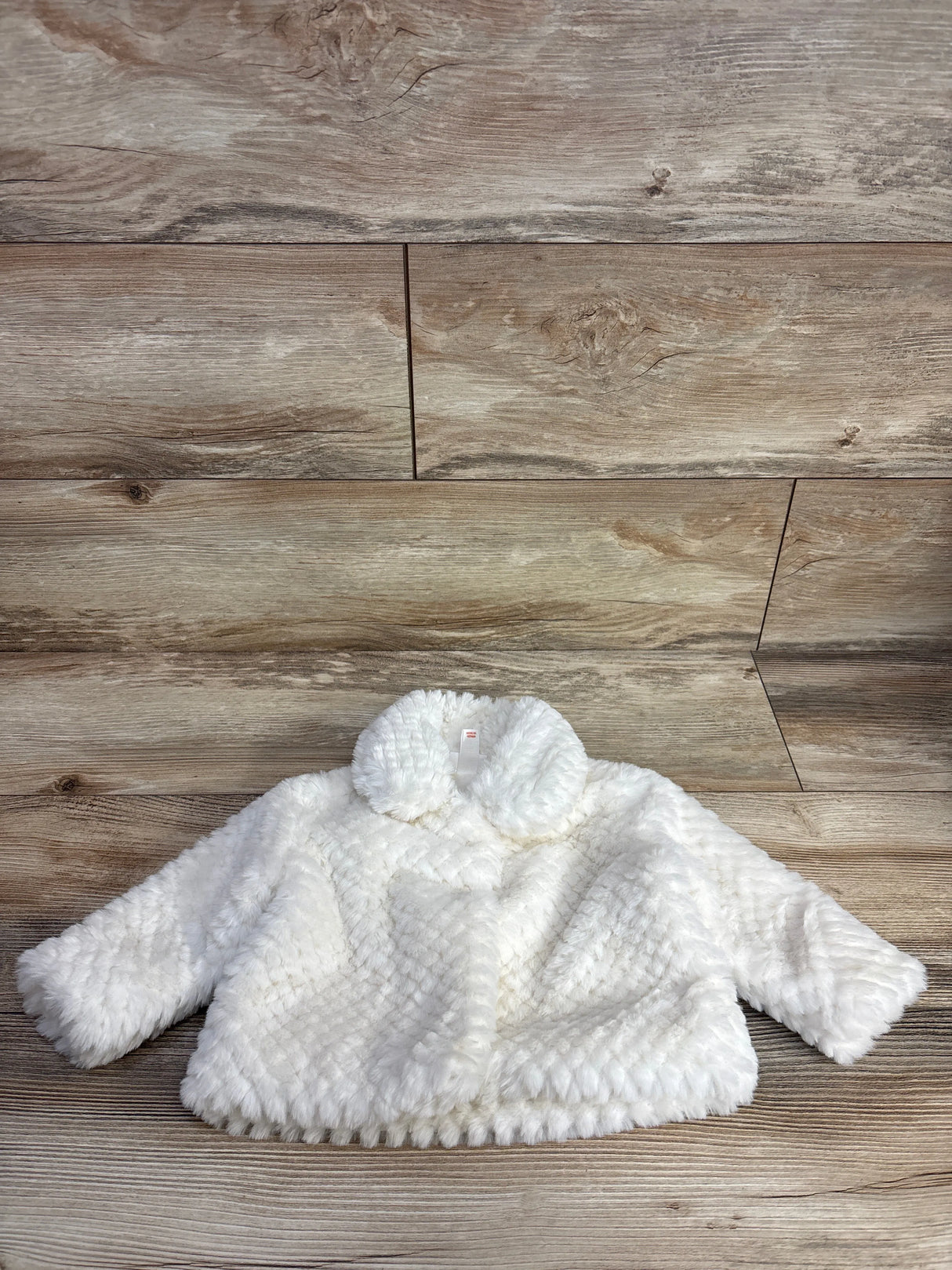 Cat & Jack Faux Fur Jacket Cream sz 6-9m