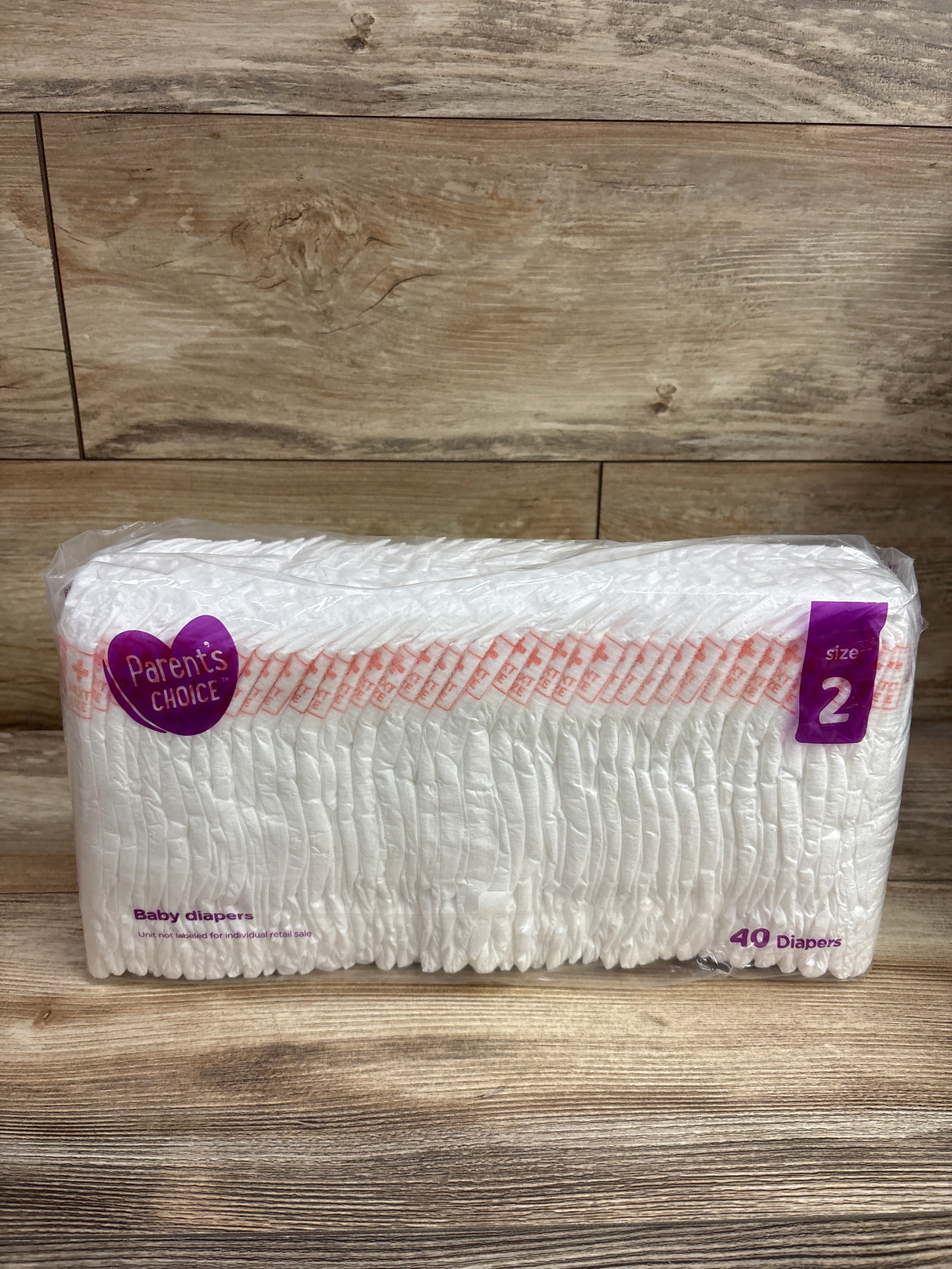 NEW Parent's Choice Baby Diapers, Size 2 40ct