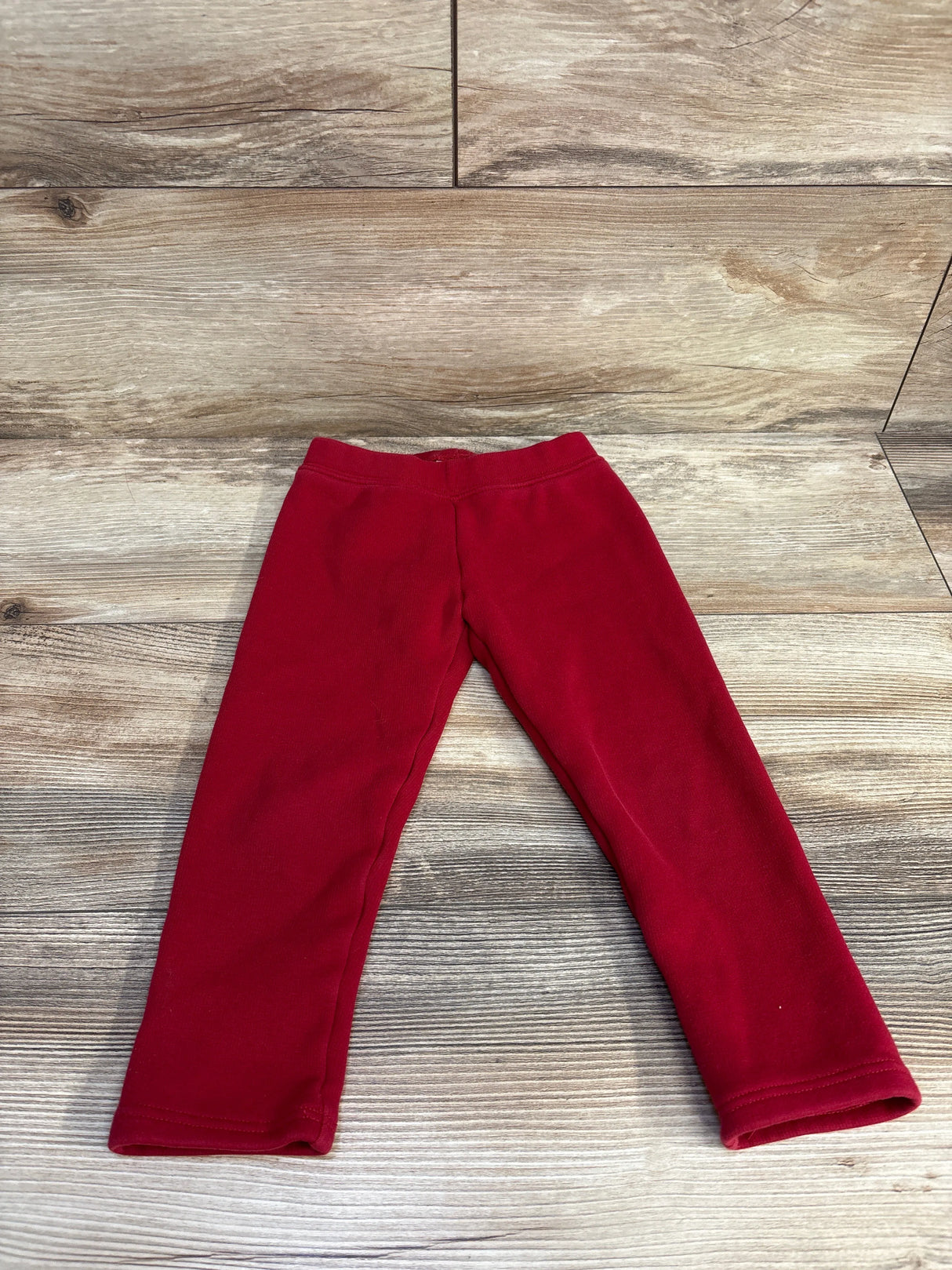 Baby Gap Pull On Cozy Lined Pants Red sz 3T