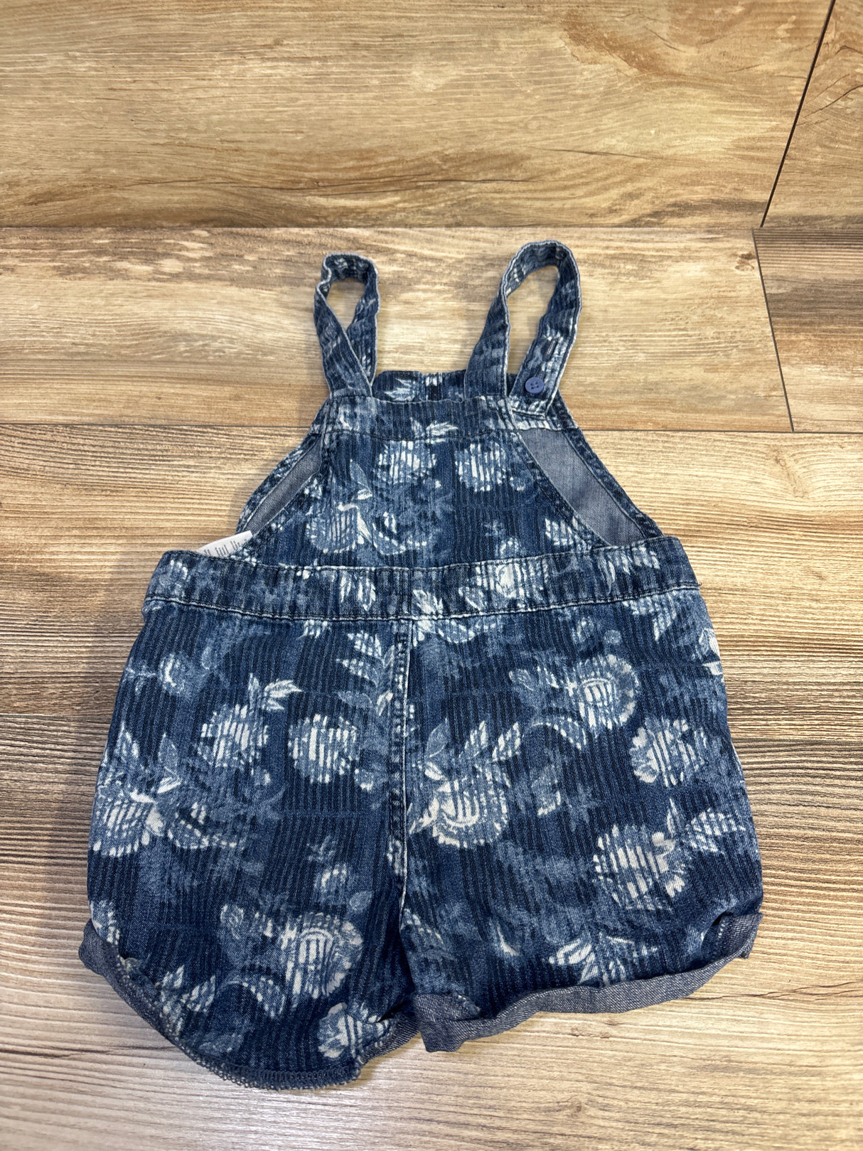 Oshkosh Chambray Shortalls Blue sz 2T